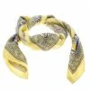 Hermes Chasse En Inde Yellow And White Printed Silk Square Scarf For Women