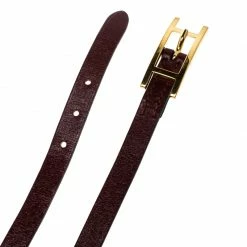 Hermes Hapi 3 Burgundy Leather Gold Plated Wrap Bracelet M For Women -Deals Hermes Store luxury women hermes used accessories p147583 003