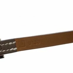 Hermes Hapi 3 Etoupe Leather Palladium Plated Wrap Bracelet S For Women -Deals Hermes Store luxury women hermes used accessories p147608 0005