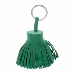 Hermes Green Leather Carmen Key Holder For Women