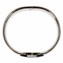 Hermes Clic Clac H Wide Pink Enameled Palladium Plated Bracelet GM For Women -Deals Hermes Store luxury women hermes used accessories p14799 004