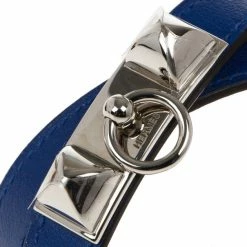 Hermes Swift Rivale Double Tour Electric Blue Bracelet M For Women -Deals Hermes Store luxury women hermes used accessories p14805 004