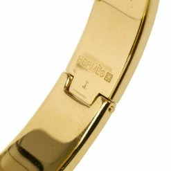 Hermes Hemes Clic Clac H Light Blue Enamel Gold Plated Bracelet PM For Women -Deals Hermes Store luxury women hermes used accessories p15009 006