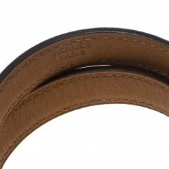 Hermes Kelly Double Tour Purple Leather Gold Plated Wrap Bracelet S For Women 14 Hermes Kelly Double Tour Purple Leather Gold Plated Wrap Bracelet S For Women -Deals Hermes Store luxury women hermes used accessories p153022 0006