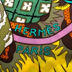 Hermes Blue Fleurs D'Indiennes Printed Silk Square Scarf For Women 12 Hermes Blue Fleurs D'Indiennes Printed Silk Square Scarf For Women -Deals Hermes Store luxury women hermes used accessories p154849 005