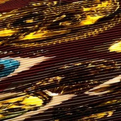 Hermes Multicolor Persona Printed Plisse Silk Diamond Scarf For Women -Deals Hermes Store luxury women hermes used accessories p155679 0005