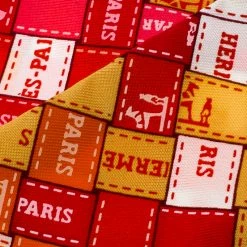 Hermes Bolduc Multicolor Checked Silk Twilly For Women -Deals Hermes Store luxury women hermes used accessories p162604 004