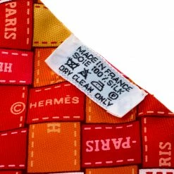 Hermes Bolduc Multicolor Checked Silk Twilly For Women -Deals Hermes Store luxury women hermes used accessories p162604 005