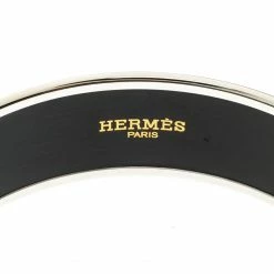 Hermes Capitales Multicolored Enamel Palladium Plated Wide Bracelet For Women -Deals Hermes Store luxury women hermes used accessories p166144 005