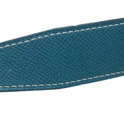 Hermes Sky Blue/White Leather Reversible Silver Brushed Finished H Buckle Belt 95cm For Women 12 Hermes Sky Blue/White Leather Reversible Silver Brushed Finished H Buckle Belt 95cm For Women -Deals Hermes Store luxury women hermes used accessories p169309 001