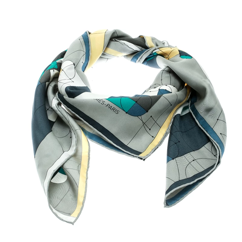 Hermes Multicolor Echec Au Roi Printed Silk Square Scarf For Women 5 Hermes Multicolor Echec Au Roi Printed Silk Square Scarf For Women - Image 3