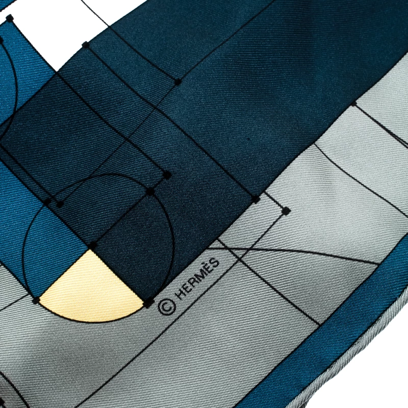 Hermes Multicolor Echec Au Roi Printed Silk Square Scarf For Women 7 Hermes Multicolor Echec Au Roi Printed Silk Square Scarf For Women - Image 5