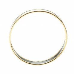 Hermes Balcons Du Guadalquivir Printed Enamel Gold Plated Bangle Bracelet For Women -Deals Hermes Store luxury women hermes used accessories p174733 004