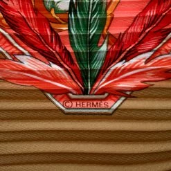 Hermes Multicolor Amazonia Printed Plisse Silk Diamond Scarf For Women -Deals Hermes Store luxury women hermes used accessories p175749 003