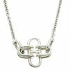 Hermes Rose De Mer Silver Long Station Necklace For Women -Deals Hermes Store luxury women hermes used accessories p177272 005