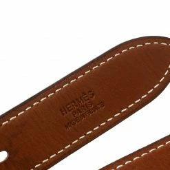 Hermes Two Tone Brown Leather Double Etriviere Belt 75 CM For Women 12 Hermes Two Tone Brown Leather Double Etriviere Belt 75 CM For Women -Deals Hermes Store luxury women hermes used accessories p177476 001