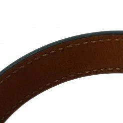 Hermes Kelly Double Tour Black Leather Gold Plated Wrap Bracelet M For Women -Deals Hermes Store luxury women hermes used accessories p178725 001