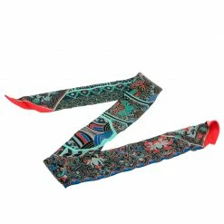 Hermes Multicolor Horse Printed Silk Twilly Scarf For Women -Deals Hermes Store luxury women hermes used accessories p180640 005