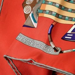 Hermes Multicolor Voyage En Etoffes Printed Silk Square Scarf For Women 12 Hermes Multicolor Voyage En Etoffes Printed Silk Square Scarf For Women -Deals Hermes Store luxury women hermes used accessories p180642 005