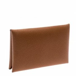Hermes Brown Epsom Leather Change Purse For Women -Deals Hermes Store luxury women hermes used accessories p182943 007