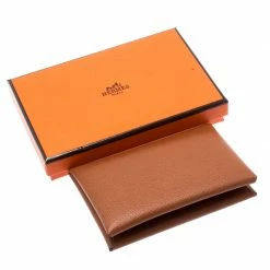 Hermes Brown Epsom Leather Change Purse For Women -Deals Hermes Store luxury women hermes used accessories p182943 010