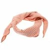 Hermes Orange And White H Printed Silk Diamond Neck Scarf For Women -Deals Hermes Store luxury women hermes used accessories p183081 001