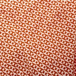 Hermes Orange And White H Printed Silk Diamond Neck Scarf For Women -Deals Hermes Store luxury women hermes used accessories p183081 005