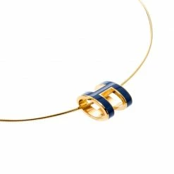 Hermes Pop H Royal Blue Lacquer Gold Plated Pendant Necklace For Women 13 Hermes Pop H Royal Blue Lacquer Gold Plated Pendant Necklace For Women -Deals Hermes Store luxury women hermes used accessories p193898 003