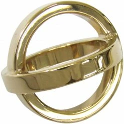 Hermes Bijouterie Fantaisie Gold Plated Cosmos Scarf Ring For Women