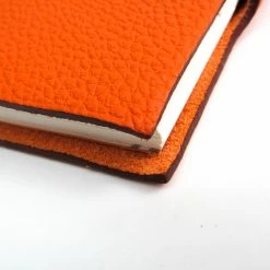 Hermes Orange Taurillon Clemence Leather Mini Ulysse Notebook Cover For Women -Deals Hermes Store luxury women hermes used accessories p198180 004
