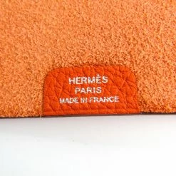 Hermes Orange Taurillon Clemence Leather Mini Ulysse Notebook Cover For Women -Deals Hermes Store luxury women hermes used accessories p198180 008