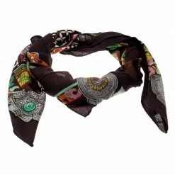 Hermes La Femme Aux Semelles De Vent Printed Cashemere And Silk Shawl For Women