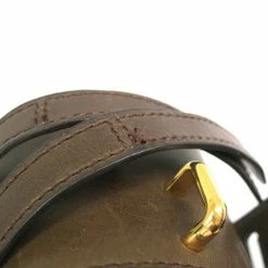 Hermes Dark Brown Leather Wide Bracelet For Women -Deals Hermes Store luxury women hermes used accessories p20032 004