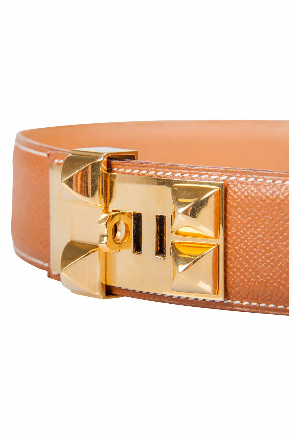 Hermes Brown Courchevel Leather Collier De Chien Belt 60CM For Women 5 Hermes Brown Courchevel Leather Collier De Chien Belt 60CM For Women - Image 3