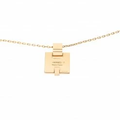Hermes Eileen White Lacquered Gold Plated Pendant For Women 12 Hermes Eileen White Lacquered Gold Plated Pendant For Women -Deals Hermes Store luxury women hermes used accessories p210233 002