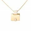 Hermes Eileen White Lacquered Gold Plated Pendant For Women -Deals Hermes Store luxury women hermes used accessories p210233 005