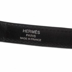 Hermes Black Calf Leather Passage Cloute Bag Strap For Women -Deals Hermes Store luxury women hermes used accessories p218580 004