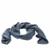Hermes Slate Grey Cashmere Silk Façonnée Grand H Jacquard Scarf For Women