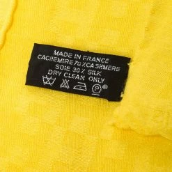 Hermes Yellow Cashmere Silk Façonnée Grand H Jacquard Scarf For Women 13 Hermes Yellow Cashmere Silk Façonnée Grand H Jacquard Scarf For Women -Deals Hermes Store luxury women hermes used accessories p222181 005