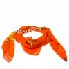 Hermes Orange Zodiac Print Cotton Scarf For Women -Deals Hermes Store luxury women hermes used accessories p227004 002