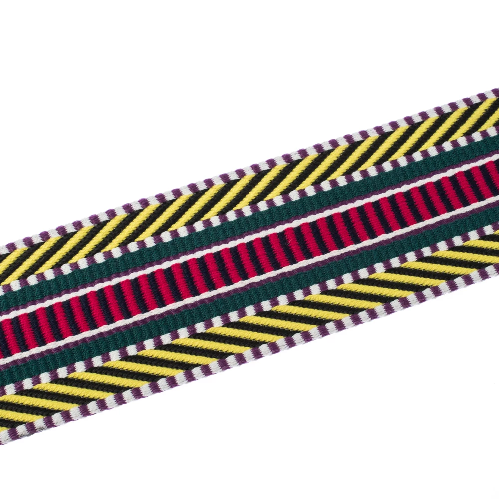 Hermes Multicolour Canvas Sangle Cavale 50mm Bag Strap For Women 8 Hermes Multicolour Canvas Sangle Cavale 50mm Bag Strap For Women - Image 6