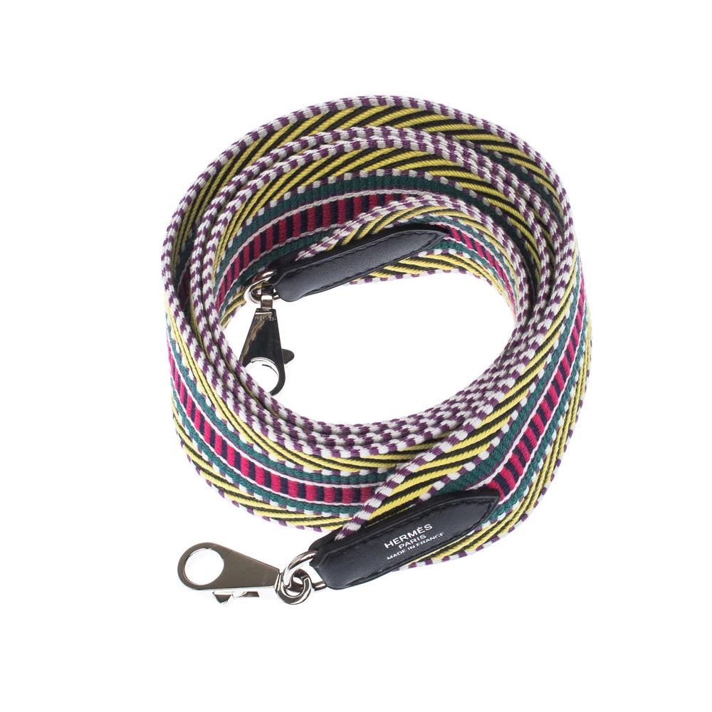 Hermes Multicolour Canvas Sangle Cavale 50mm Bag Strap For Women 5 Hermes Multicolour Canvas Sangle Cavale 50mm Bag Strap For Women - Image 3