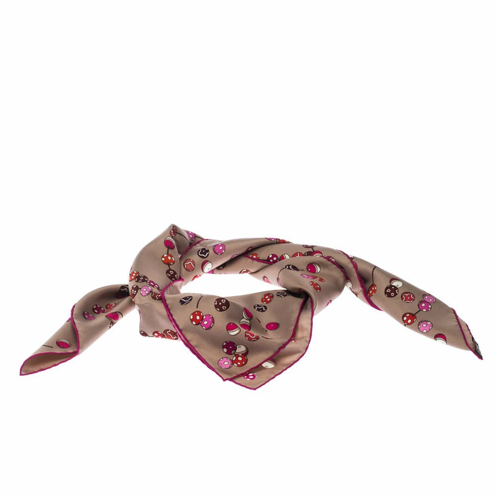 Hermes Multicolor Dancing Pearls Printed Silk Scarf For Women 4 Hermes Multicolor Dancing Pearls Printed Silk Scarf For Women - Image 2