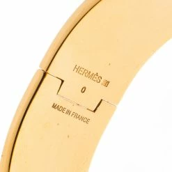 Hermes Clic Clac H Black Enamel Palladium Plated Wide Bracelet PM For Women -Deals Hermes Store luxury women hermes used accessories p228363 005