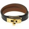 Hermes Hermès Black Kelly Double Tour Leather Bracelet For Women 2 Hermes Hermès Black Kelly Double Tour Leather Bracelet For Women -Deals Hermes Store luxury women hermes used accessories p23366 001