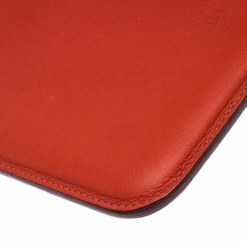 Hermes Orange Swift Leather Mini IPad Cover For Women 11 Hermes Orange Swift Leather Mini IPad Cover For Women - Image 9