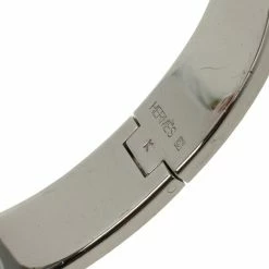 Hermes Clic-Clac H Green Enameld Palladium Plated Bracelet PM For Women -Deals Hermes Store luxury women hermes used accessories p24674 005