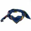 Hermes Navy Blue Cache Cache Fleuri Printed Silk Scarf For Women