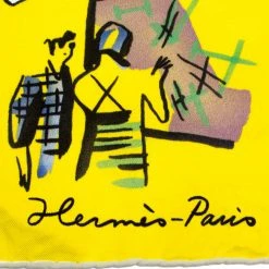 Hermes Rendez Vous Rive Gauche Print Silk Square Scarf For Women 11 Hermes Rendez Vous Rive Gauche Print Silk Square Scarf For Women -Deals Hermes Store luxury women hermes used accessories p258152 005