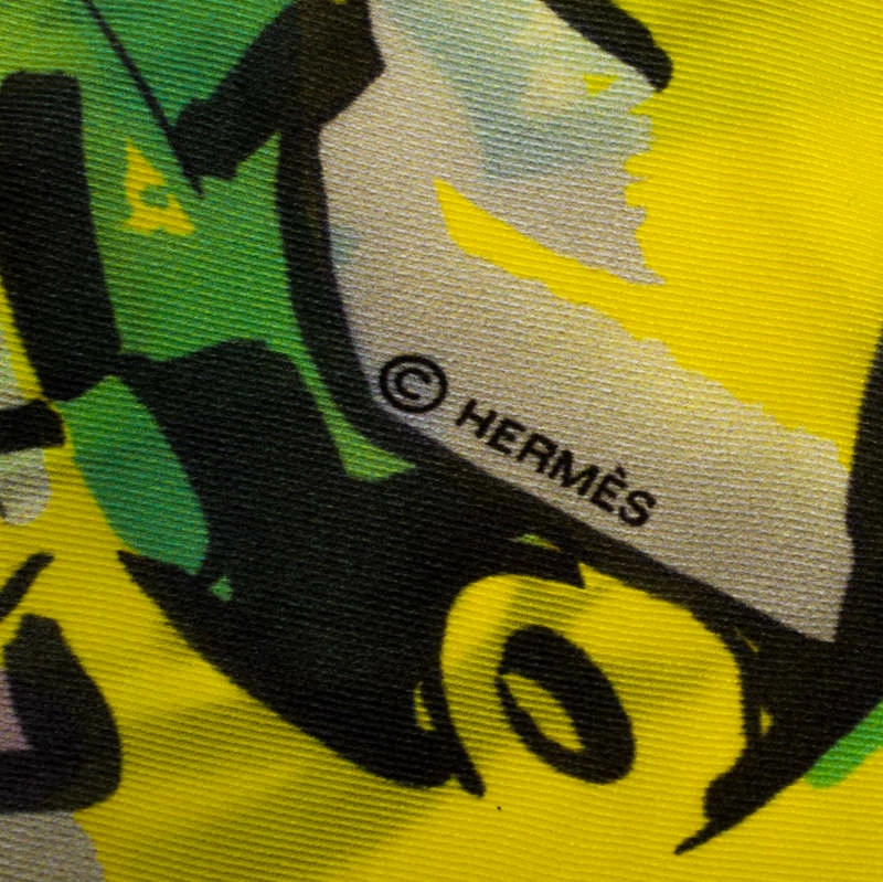 Hermes Rendez Vous Rive Gauche Print Silk Square Scarf For Women 7 Hermes Rendez Vous Rive Gauche Print Silk Square Scarf For Women - Image 5